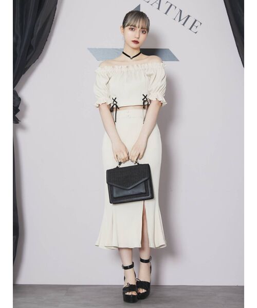 EATME（イートミー）の「EMロゴフラップバッグ（ショルダーバッグ・レディース・ベージュ/ブラック・FREE）」の8枚目の写真