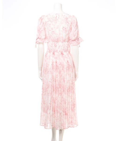 INGNI（イング）の「トワルドジュイVネックプリーツ／ワンピース（ワンピース・レディース・ホワイト×レッド/ホワイト×ブルー/ホワイト×グレー・M）」の16枚目の写真