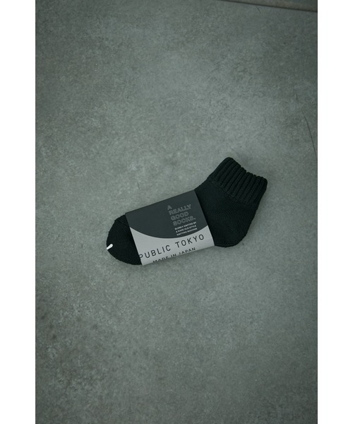 PUBLIC TOKYO(パブリックトウキョウ)の「本当に良いソックス(ソックス/靴下・メンズ・ブラック/ホワイト/ダークブルー/ベージュ/ダークグリーン・FREE)」の8枚目の写真