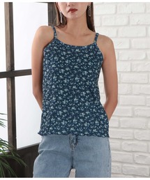 花柄ワッフルキャミソール