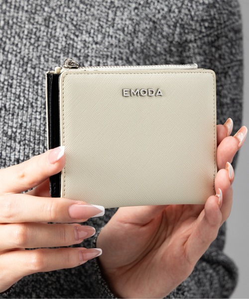 EMODA（エモダ）の「EMODA/エモダ　サフィアーノ調二つ折りウォレット（財布・レディース・ブラック/シルバー/アイボリー/ベージュ系その他・FREE）」の20枚目の写真