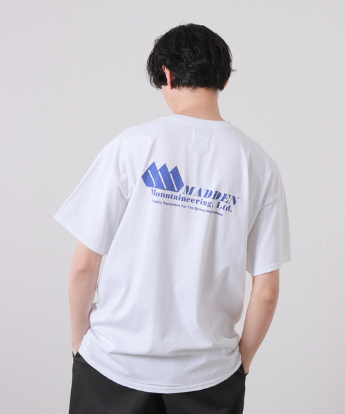 JOURNAL STANDARD(ジャーナルスタンダード)の「【MADDEN / メデン】 RAT LOGO TEE(Tシャツ/カットソー・メンズ・ホワイト/ネイビー・MEDIUM/LARGE)」の1枚目の写真