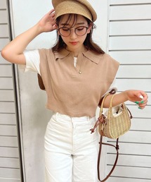 Green　Parks | AYANOプロデュースアイテム 襟付きニットベスト(ベスト)