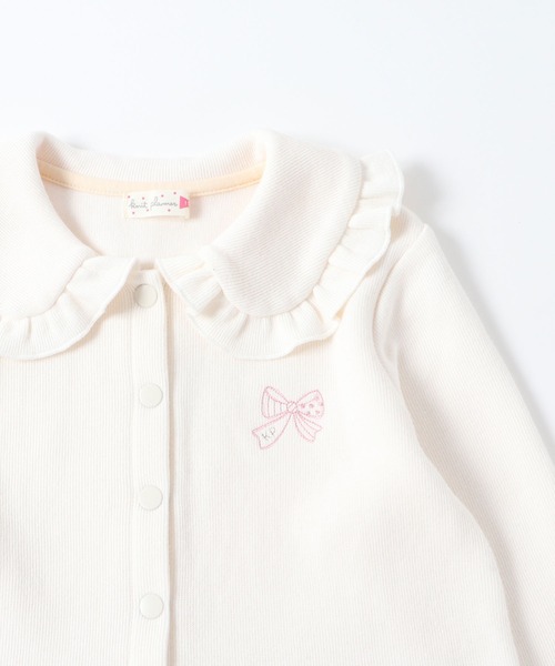 KP（ケーピー）の「丸襟ダブルフェイス切り替えギンガムチェックワンピース(100～130cm)（ワンピース・キッズ・ブラック/オフホワイト・100cm/110cm/120cm/130cm）」の7枚目の写真