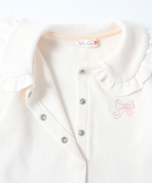 KP（ケーピー）の「丸襟ダブルフェイス切り替えギンガムチェックワンピース(100～130cm)（ワンピース・キッズ・ブラック/オフホワイト・100cm/110cm/120cm/130cm）」の10枚目の写真