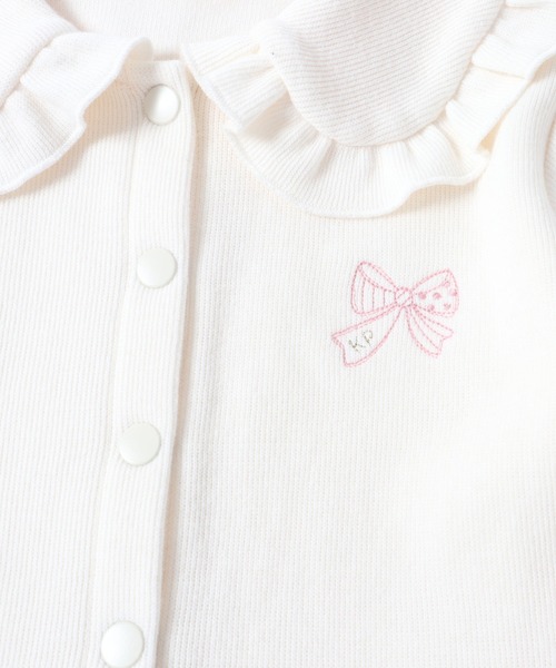 KP（ケーピー）の「丸襟ダブルフェイス切り替えギンガムチェックワンピース(100～130cm)（ワンピース・キッズ・ブラック/オフホワイト・100cm/110cm/120cm/130cm）」の8枚目の写真