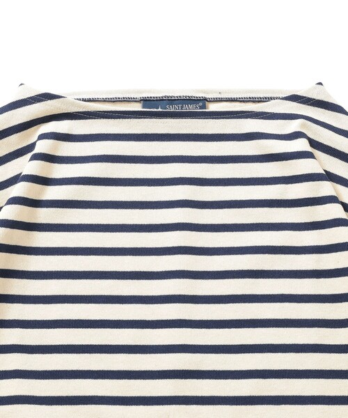 SAINT JAMES（セントジェームス）の「SAINT JAMES / OUESSANT BORDER（Tシャツ/カットソー・メンズ・グレー/ブラック/ホワイト系その他5・5/6/4）」の4枚目の写真