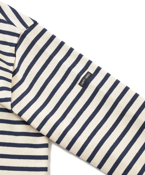 SAINT JAMES（セントジェームス）の「SAINT JAMES / OUESSANT BORDER（Tシャツ/カットソー・メンズ・グレー/ブラック/ホワイト系その他5・5/6/4）」の6枚目の写真