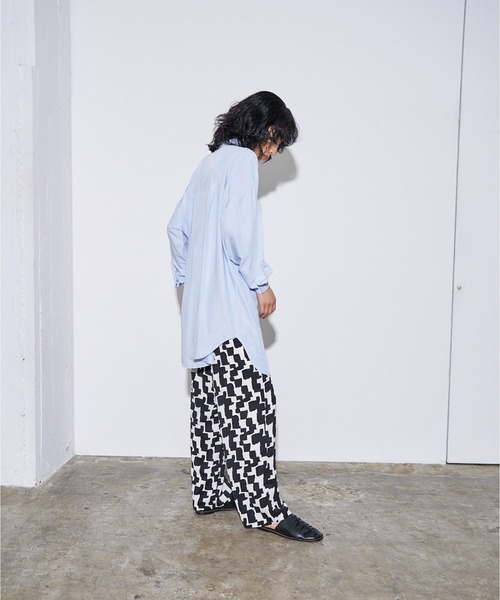 4youstory（フォーユーストーリー）の「【4youstory】幾何学プリントパンツ（スラックス・レディース・ブラック/ブラウン・FREE）」の20枚目の写真