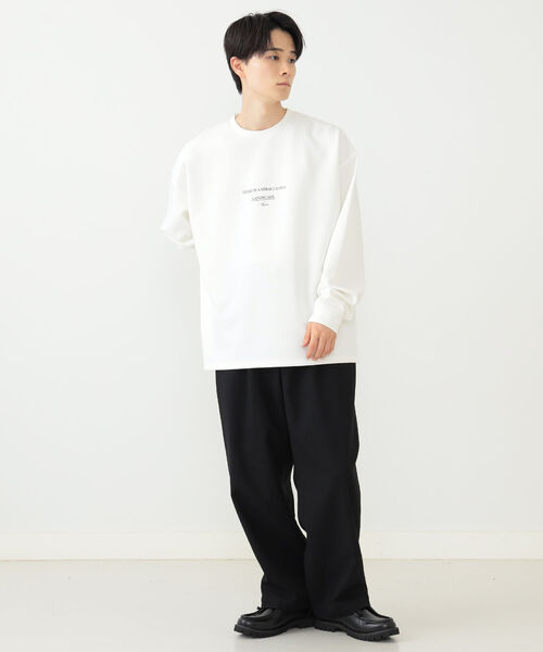 BEAMS HEART（ビームスハート）の「BEAMS HEART / ダンボール プリント ロングスリーブ ビッグ Tシャツ（Tシャツ/カットソー・メンズ・ホワイト/ベージュ/ミント・SMALL/MEDIUM/LARGE）」の8枚目の写真