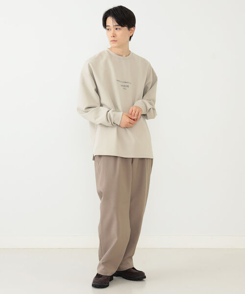 BEAMS HEART（ビームスハート）の「BEAMS HEART / ダンボール プリント ロングスリーブ ビッグ Tシャツ（Tシャツ/カットソー・メンズ・ホワイト/ベージュ/ミント・SMALL/MEDIUM/LARGE）」の11枚目の写真