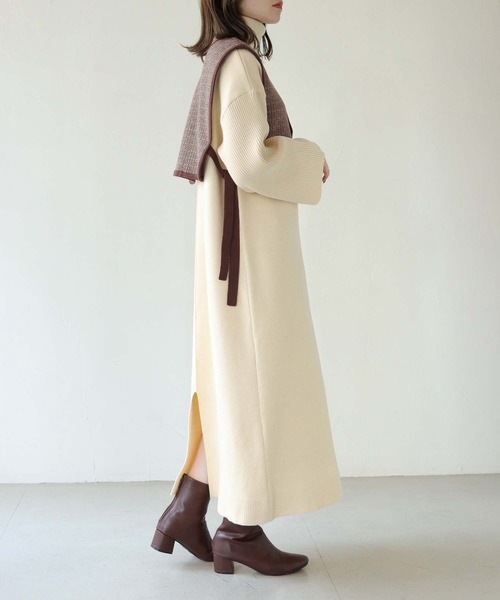 HER CLOSET(ハークローゼット)の「【shemoshelly】ジャガードニットベスト(ベスト・レディース・ブラウン/ブラック/アイボリー・M)」の18枚目の写真