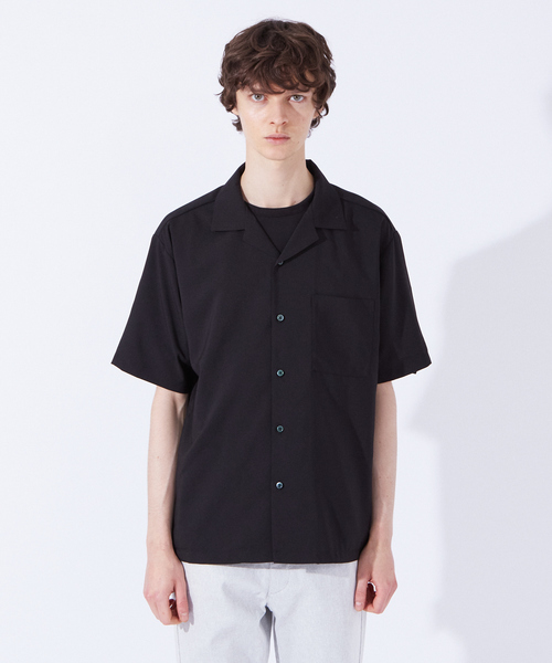 ABAHOUSE GRAY(アバハウスグレイ)の「ポリトロ ストレッチ 半袖 オープンカラー シャツ(シャツ/ブラウス・メンズ・ブラック/カーキ/サックスブルー/グレイッシュベージュ・46/48)」の20枚目の写真