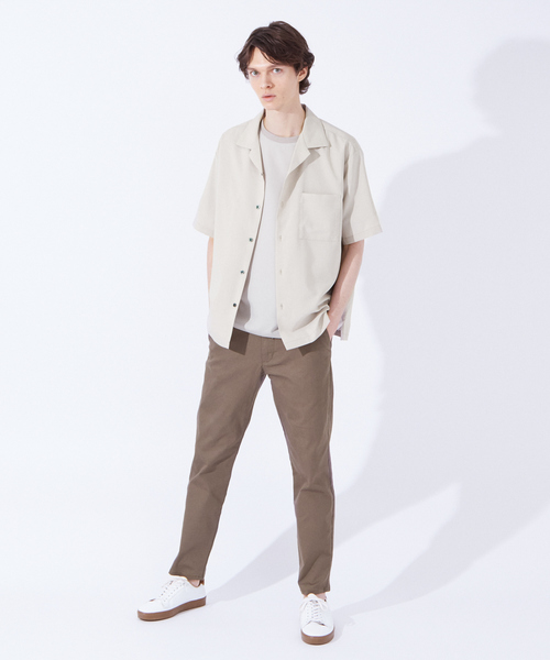 ABAHOUSE GRAY(アバハウスグレイ)の「ポリトロ ストレッチ 半袖 オープンカラー シャツ(シャツ/ブラウス・メンズ・ブラック/カーキ/サックスブルー/グレイッシュベージュ・46/48)」の17枚目の写真