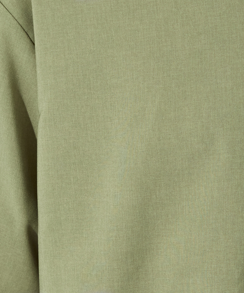 ABAHOUSE GRAY(アバハウスグレイ)の「ポリトロ ストレッチ 半袖 オープンカラー シャツ(シャツ/ブラウス・メンズ・ブラック/カーキ/サックスブルー/グレイッシュベージュ・46/48)」の14枚目の写真