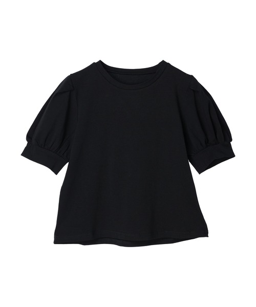 DURAS(デュラス)の「タック入りパワショルカットソー(Tシャツ/カットソー・レディース・ホワイト/ブラック・FREE)」の2枚目の写真