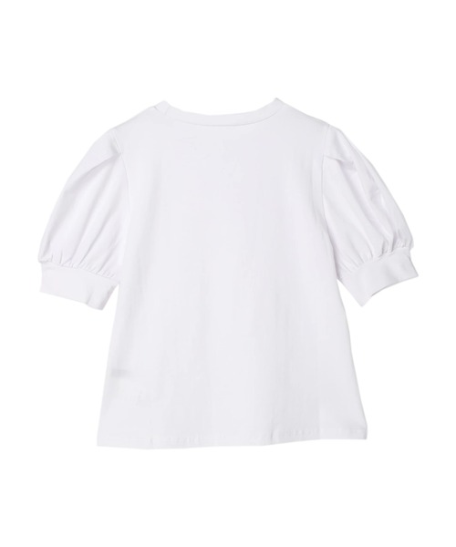 DURAS(デュラス)の「タック入りパワショルカットソー(Tシャツ/カットソー・レディース・ホワイト/ブラック・FREE)」の5枚目の写真