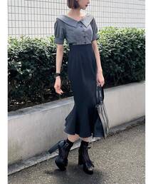 EATME | クロスリボンブラウスドッキングワンピース(ワンピース)