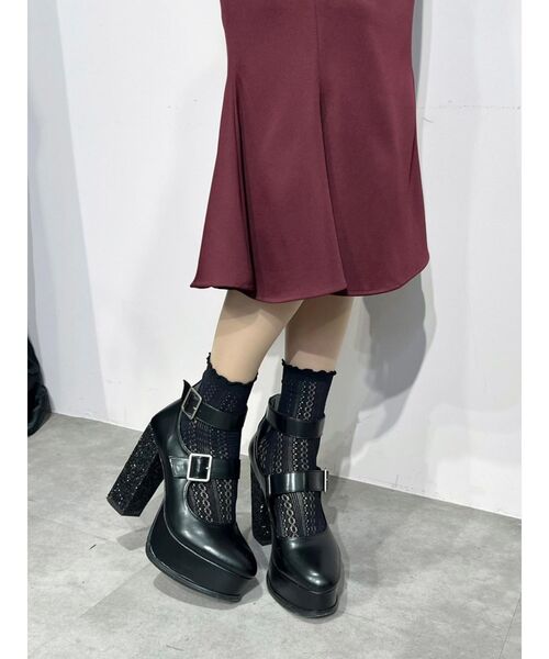 EATME（イートミー）の「クロスリボンブラウスドッキングワンピース（ワンピース・レディース・ブラック/バーガンディー/その他1・SMALL/MEDIUM）」の13枚目の写真