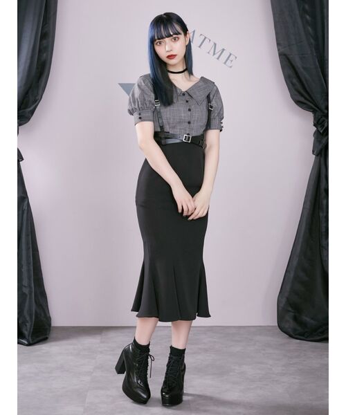 EATME（イートミー）の「クロスリボンブラウスドッキングワンピース（ワンピース・レディース・ブラック/バーガンディー/その他1・SMALL/MEDIUM）」の18枚目の写真