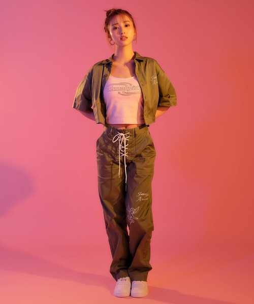 atmos pink（アトモスピンク）の「JUST A NOON × atmos pink ワークシャツ / ジャストアヌーン × アトモスピンク ワークシャツ 【SP】（シャツ/ブラウス・メンズ・カーキ/ベージュ・S/M）」の5枚目の写真