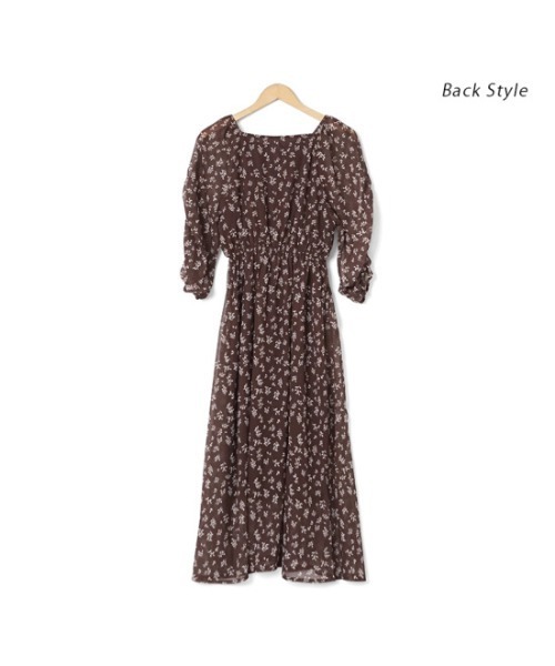 flower（フラワー）の「ニュアンスブルームワンピース（ワンピース・レディース・グリーン/ブラウン・FREE）」の21枚目の写真