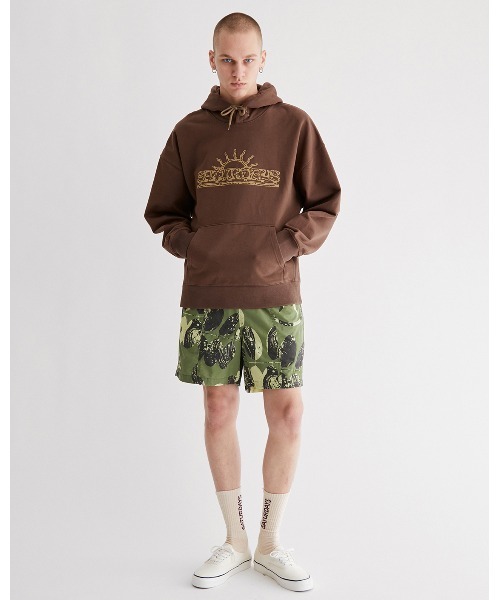 Saturdays NYC（サタデーズ ニューヨークシティ ）の「Warren Sun Relaxed Fit Hoodie（Tシャツ/カットソー・メンズ・ミント/オフホワイト/ダークブラウン・L/S/XL/M/X-SMALL）」の4枚目の写真