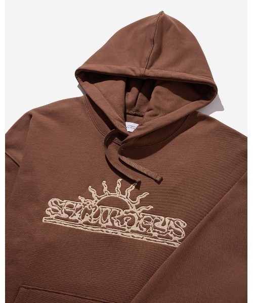 Saturdays NYC（サタデーズ ニューヨークシティ ）の「Warren Sun Relaxed Fit Hoodie（Tシャツ/カットソー・メンズ・ミント/オフホワイト/ダークブラウン・L/S/XL/M/X-SMALL）」の9枚目の写真