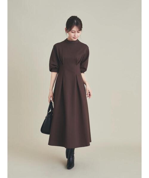 HALUHIROINE（ハルヒロイン）の「ポンチタックワンピース（ドレス・レディース・ダークブラウン/ベージュ/ラベンダー・FREE）」の21枚目の写真