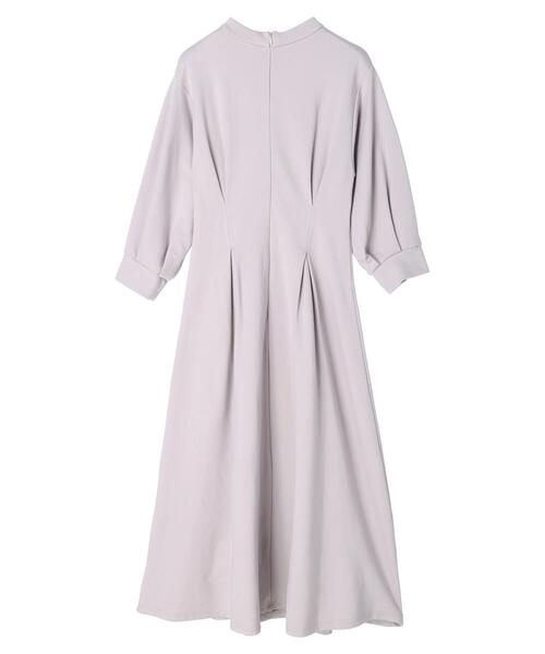 HALUHIROINE（ハルヒロイン）の「ポンチタックワンピース（ドレス・レディース・ダークブラウン/ベージュ/ラベンダー・FREE）」の11枚目の写真