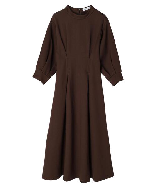 HALUHIROINE（ハルヒロイン）の「ポンチタックワンピース（ドレス・レディース・ダークブラウン/ベージュ/ラベンダー・FREE）」の20枚目の写真