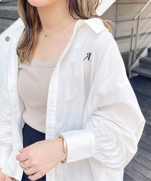 apres jour(アプレジュール)の「アソートカラーシャツ【ZOZOTOWN限定アイテム】(シャツ/ブラウス・レディース・ミント/ブルー系その他/ライトピンク/ネイビー/ピンクベージュ/オフホワイト・X-LARGE/フリー)」の2枚目の写真