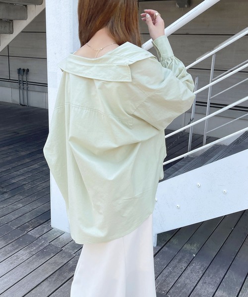 apres jour(アプレジュール)の「アソートカラーシャツ【ZOZOTOWN限定アイテム】(シャツ/ブラウス・レディース・ミント/ブルー系その他/ライトピンク/ネイビー/ピンクベージュ/オフホワイト・X-LARGE/フリー)」の8枚目の写真