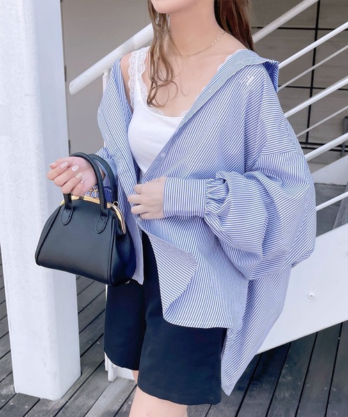 apres jour(アプレジュール)の「アソートカラーシャツ【ZOZOTOWN限定アイテム】(シャツ/ブラウス・レディース・ミント/ブルー系その他/ライトピンク/ネイビー/ピンクベージュ/オフホワイト・X-LARGE/フリー)」の22枚目の写真