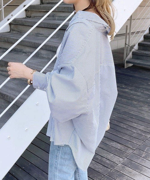 apres jour(アプレジュール)の「アソートカラーシャツ【ZOZOTOWN限定アイテム】(シャツ/ブラウス・レディース・ミント/ブルー系その他/ライトピンク/ネイビー/ピンクベージュ/オフホワイト・X-LARGE/フリー)」の14枚目の写真
