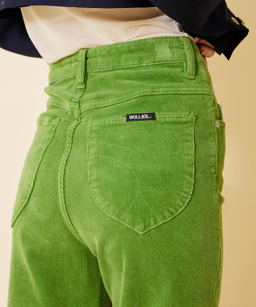 U by SPICK&SPAN(ユーバイスピックアンドスパン)の「【ROLLA’S/ローラス】 EASTCOAST CROP FLARE(その他パンツ・レディース・ライトグリーン・SMALL/X-SMALL/MEDIUM)」の2枚目の写真