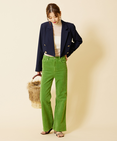 U by SPICK&SPAN(ユーバイスピックアンドスパン)の「【ROLLA’S/ローラス】 EASTCOAST CROP FLARE(その他パンツ・レディース・ライトグリーン・SMALL/X-SMALL/MEDIUM)」の10枚目の写真