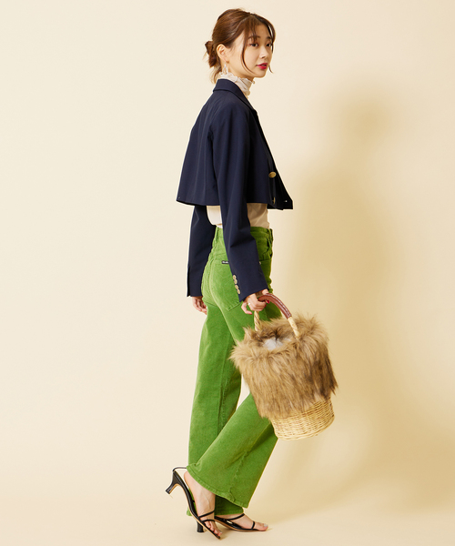 U by SPICK&SPAN(ユーバイスピックアンドスパン)の「【ROLLA’S/ローラス】 EASTCOAST CROP FLARE(その他パンツ・レディース・ライトグリーン・SMALL/X-SMALL/MEDIUM)」の11枚目の写真