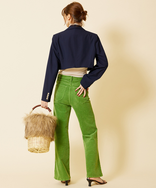 U by SPICK&SPAN(ユーバイスピックアンドスパン)の「【ROLLA’S/ローラス】 EASTCOAST CROP FLARE(その他パンツ・レディース・ライトグリーン・SMALL/X-SMALL/MEDIUM)」の12枚目の写真