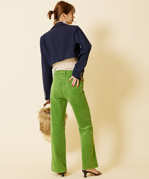 U by SPICK&SPAN(ユーバイスピックアンドスパン)の「【ROLLA’S/ローラス】 EASTCOAST CROP FLARE(その他パンツ・レディース・ライトグリーン・SMALL/X-SMALL/MEDIUM)」の13枚目の写真