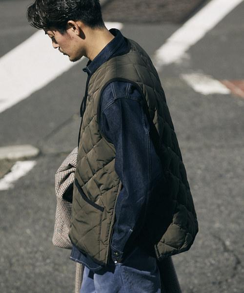 TAION（タイオン）の「【TAION × HOUSE HOLD / タイオン】別注 ダウンベスト（ブルゾン・メンズ・ブラック/カーキ/ベージュ・4/3）」の20枚目の写真