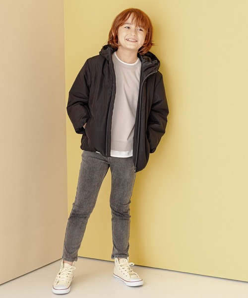 GLOBAL WORK(グローバルワーク)の「スゴラクカットデニムスキニー/288290(デニムパンツ・キッズ・ブラック/ネイビー/ブルー・110cm/100cm/120cm/130cm/140cm/150cm/160cm)」の6枚目の写真