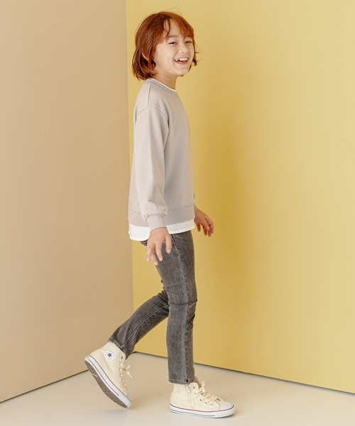 GLOBAL WORK(グローバルワーク)の「スゴラクカットデニムスキニー/288290(デニムパンツ・キッズ・ブラック/ネイビー/ブルー・110cm/100cm/120cm/130cm/140cm/150cm/160cm)」の8枚目の写真