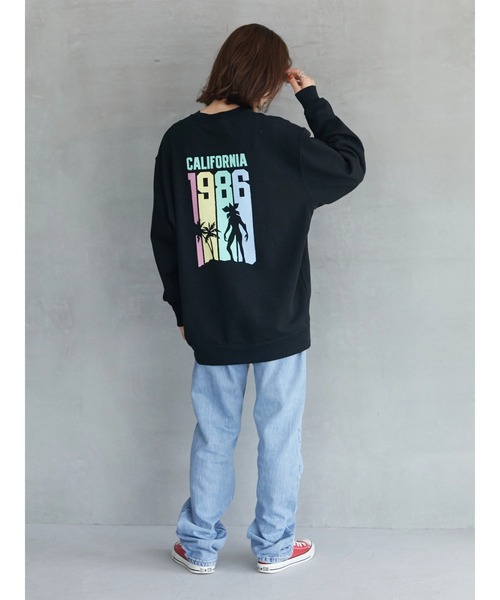 Green　Parks（グリーンパークス）の「【UNISEX】■STRANGER THINGS CALIFORNIA 86（スウェット・レディース・ブラック・FREE）」の12枚目の写真