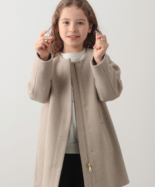 GLOBAL WORK（グローバルワーク）の「ウーリーテック2WAYフードコート/269060（その他アウター・キッズ・ベージュ/パープル/アイボリー/サックスブルー・110cm/100cm/120cm/130cm/140cm/150cm/160cm）」の16枚目の写真