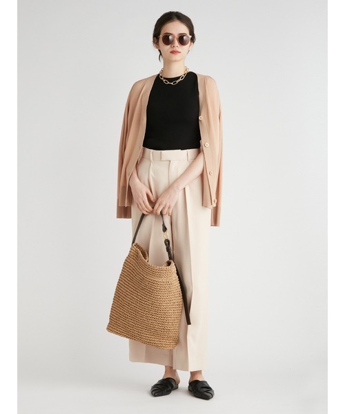 Mila Owen（ミラオーウェン）の「ニットカーディガン（カーディガン/ボレロ・レディース・チャコールグレー・0）」の4枚目の写真