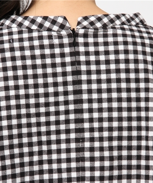OUTLET（アウトレット）の「【Kastane】ネルプルオーバー（シャツ/ブラウス・レディース・ネイビー/ホワイト×ブラック/イエロー系その他・FREE）」の8枚目の写真