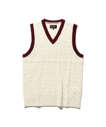 BEAMS PLUS | BEAMS PLUS / 2トーン ケーブル ベスト(ニット/セーター)