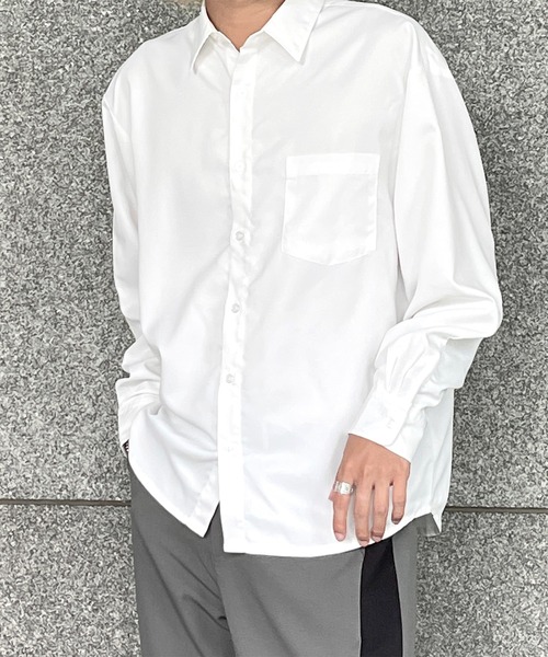 kutir（クティール）の「アソートトロミビックシャツ（シャツ/ブラウス・メンズ・ブラック/グレー/オフホワイト/ブルー・MEDIUM/LARGE）」の2枚目の写真