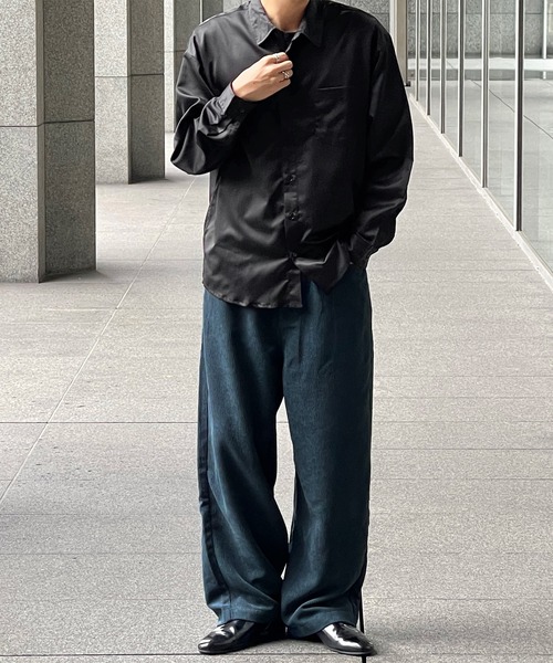 kutir（クティール）の「アソートトロミビックシャツ（シャツ/ブラウス・メンズ・ブラック/グレー/オフホワイト/ブルー・MEDIUM/LARGE）」の15枚目の写真